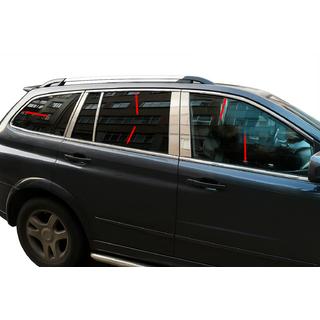 Ikkunoiden täydellinen kehyslista (ruostumaton teräs) SsangYong Kyron 2005–2014