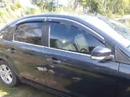 Ford Focus II 2005–2008 Ikkunatuuliohjaimet kromilistalla SD/HB (4 kpl, Niken) kuva 1