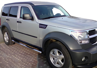 Dodge Nitro 2006–2011 Sivusuojaputket (2 kpl, ruostumaton teräs) kuva 1