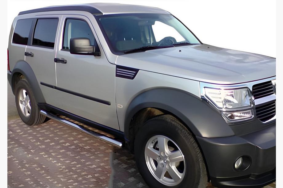 Dodge Nitro 2006–2011 Sivusuojaputket (2 kpl, ruostumaton teräs) Image