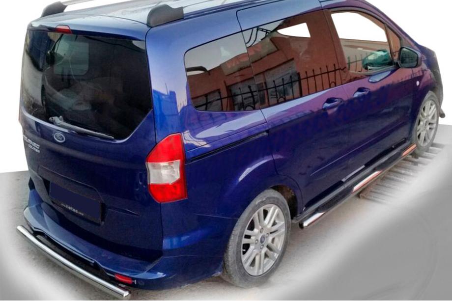 Ford Courier 2014–2023 Sivusuojaputket (2 kpl, ruostumaton teräs) Image