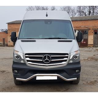 Etualakaari MBSP.07.F3-04.6 (ruostumaton teräs) Mercedes Sprinter W906 2006–2018 kuva 1