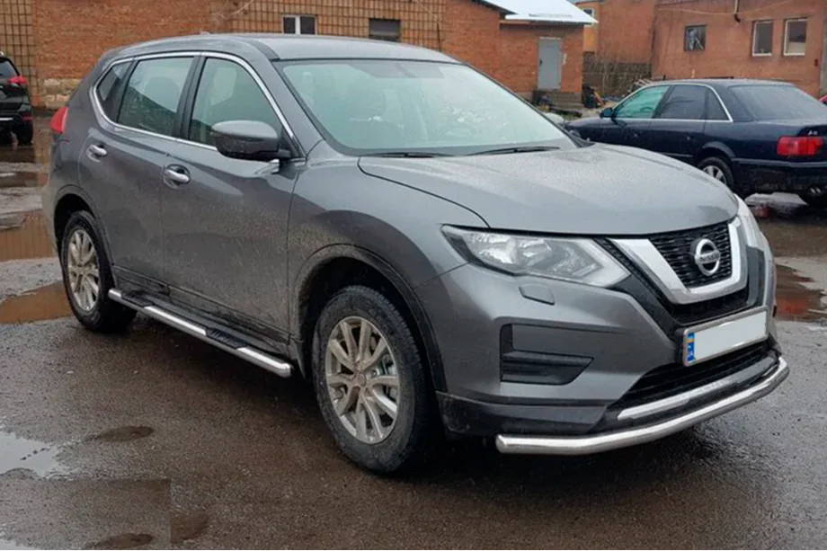 Nissan X-trail T32/Rogue 2014–2021 Sivusuojaputket (2 kpl, ruostumaton teräs) Image