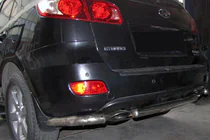 Hyundai Santa Fe 2 2006–2012 Takakaarten kulmapalat keskiosaan AK0073 (2 kpl, ruostumaton teräs) kuva 1