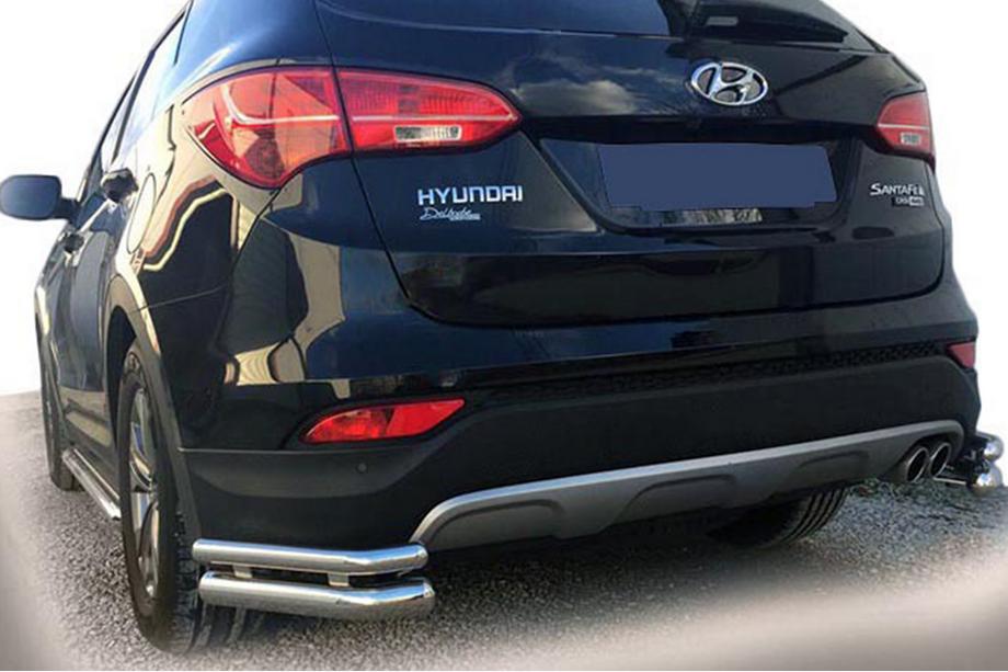 Hyundai Santa Fe 3 2012–2018 Takakulmaputket AK-003-Подвійний (rst.) Image