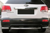 Kia Sorento II XM 2009–2014 Takakulmapalat keskiputkeen AK007-3 (2 kpl, ruostumaton teräs) kuva 1