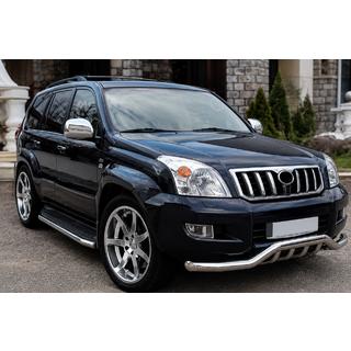 Etupuskurikaari ST011 (ruostumaton teräs) Toyota Land Cruiser Prado 120 2002–2009