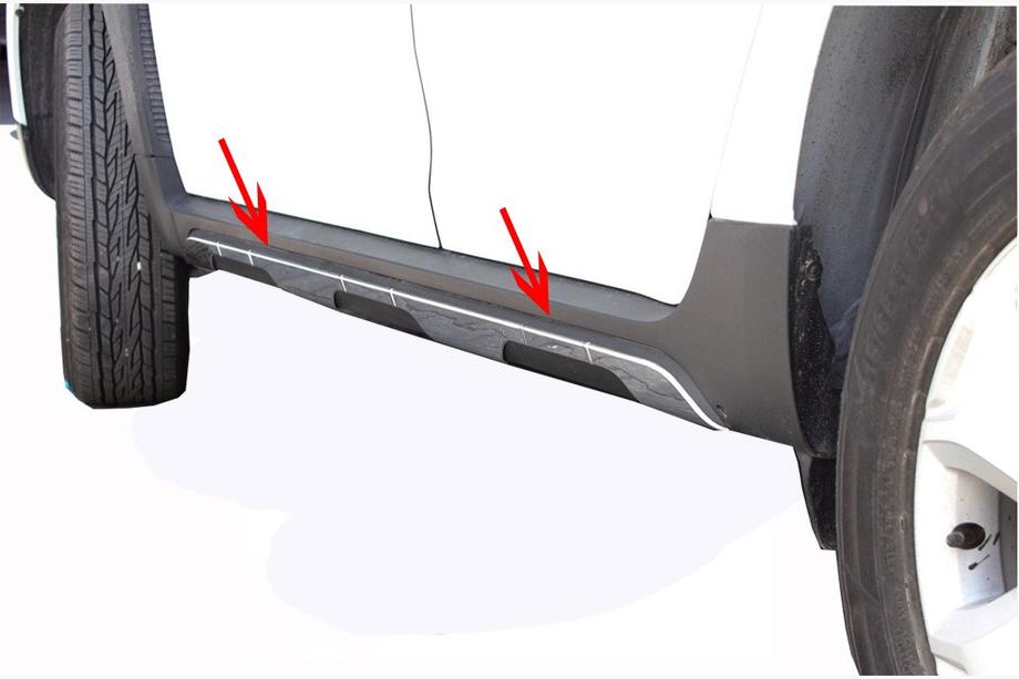 Renault Duster 2018–2024 Ovenlistan suojalistat (6 kpl, ruostumaton teräs) OmsaLine – italialainen ruostumaton teräs Image