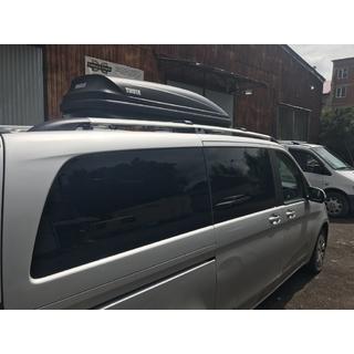 Kromatut kattokaiteet CAN OEM-tyyli (metallijalat) Mercedes Vito/V-class W447 2014– kuva 2