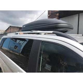 Kromatut kattokaiteet CAN OEM-tyyli (metallijalat) Mercedes Vito/V-class W447 2014– kuva 3