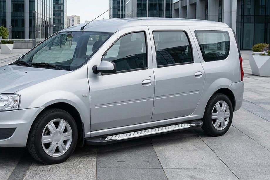 Dacia Logan MCV 2004–2014 X5-tyyppiset sivuportaat (2 kpl, alumiini) Image