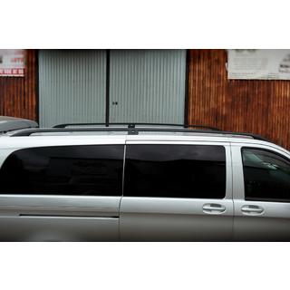 CAN mustat kattokaiteet, alkuperäinen design (metallijalat) Mercedes Vito/V-class W447 2014– kuva 4