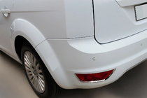 Ford Focus II 2008–2011 Takareflektorin kromilistat (2 kpl, ruostumaton teräs) kuva 1