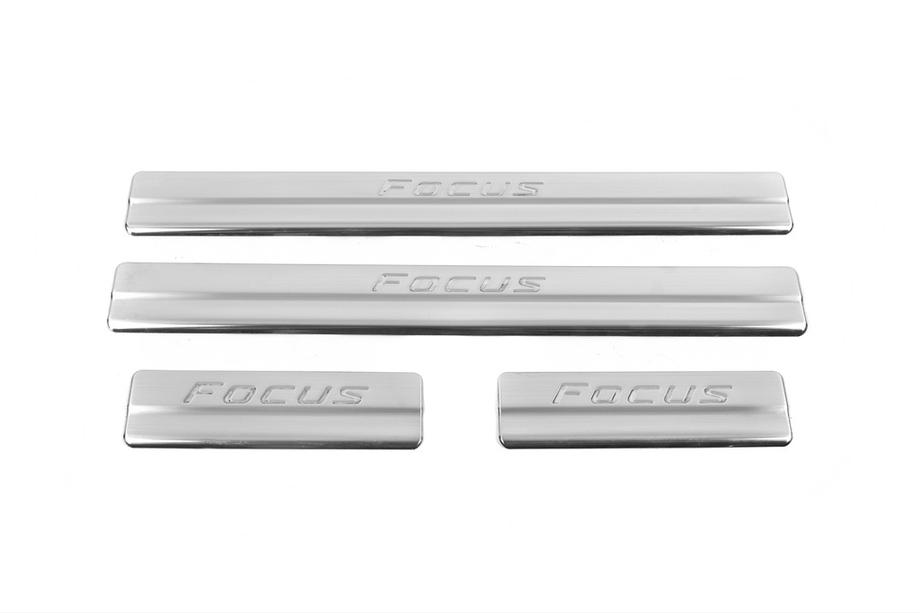 Ford Focus III 2011–2017 OmsaLine kynnyslistat (4 kpl, ruostumaton teräs) Image
