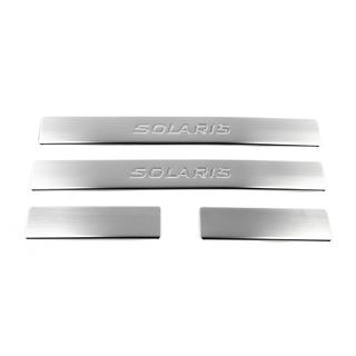 OmsaLine Solaris kynnyslistat (4 kpl, ruostumaton teräs) Hyundai Accent 2011–2017 kuva 2