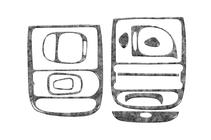 Hyundai H200, H1, Starex 1998–2007 Kojelaudan suojat kuva 2