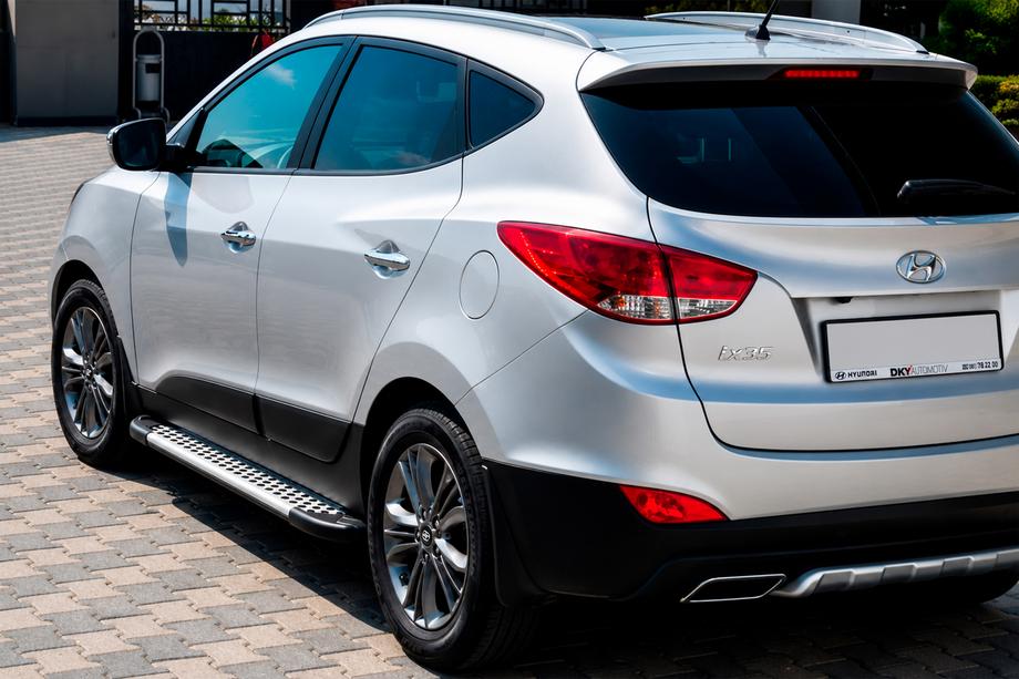 Hyundai IX-35 2010–2015 Allmond Grey sivuportaat (2 kpl, alumiini) Image