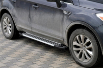 Ford Kuga 2008–2013 Allmond Grey sivuportaat (2 kpl, alumiini) kuva 1