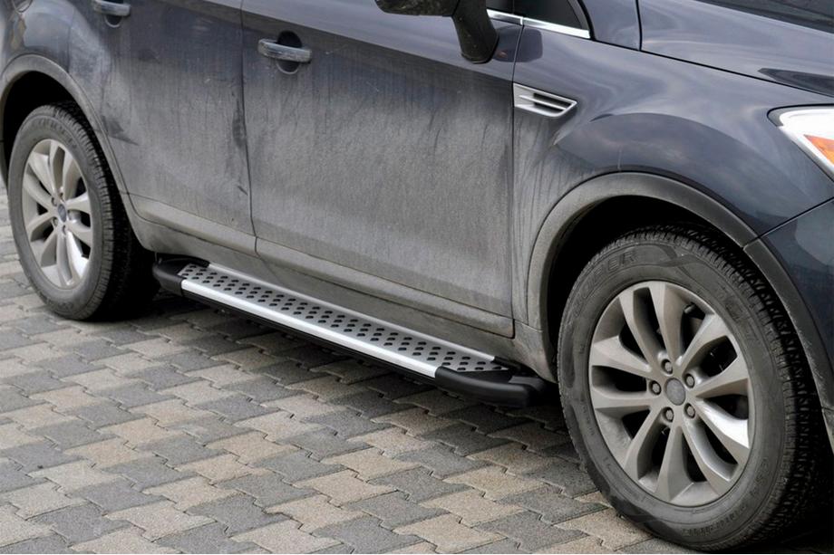 Ford Kuga 2008–2013 Allmond Grey sivuportaat (2 kpl, alumiini) Image