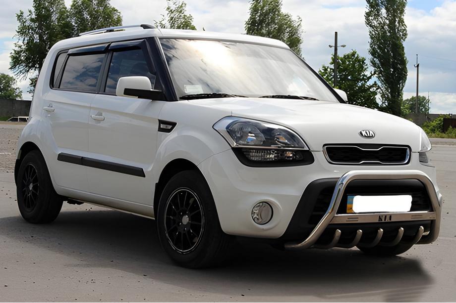 Kia Soul I 2008–2013 Ruostumaton karjapuskuri 60 mm, ilman tekstiä Kuva 3