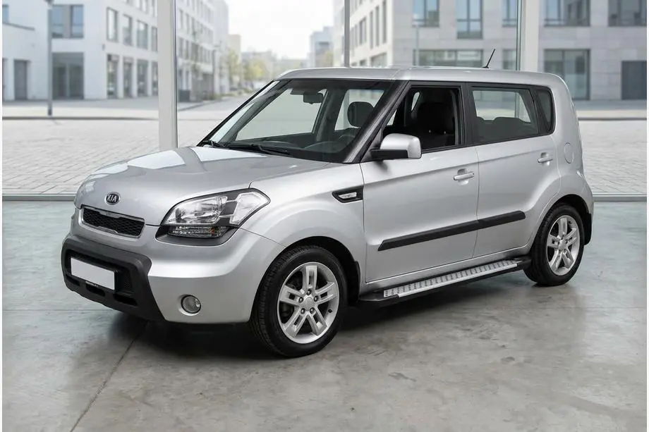 Kia Soul I 2008–2013 Allmond Grey sivuportaat (2 kpl, alumiini) Image