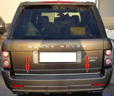 Range Rover III L322 2002–2012 Takalukun reunalista (ruostumaton teräs) kuva 1
