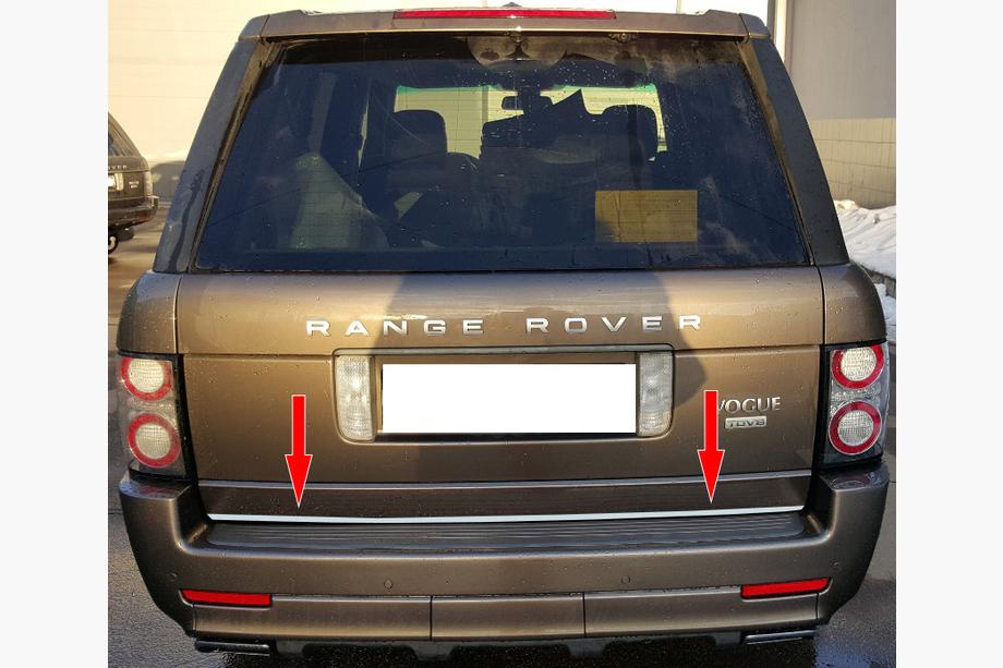 Range Rover III L322 2002–2012 Takalukun reunalista (ruostumaton teräs) Image