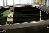 Mercedes E-sarja W210 1995–2002 Ovipilarien listat (6 kpl, ruostumaton teräs) kuva 3