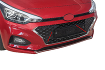 Hyundai I-20 2014–2020 Etusäleikön kromikehys 2018-2020 (3 kpl, ruostumaton teräs) kuva 1