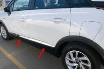 Opel Crossland X 2017–2024 Oven kromilistat (4 kpl, ruostumaton teräs) Carmos - turkkilainen teräs kuva 1