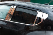 Nissan Juke 2010–2019 Ovipilarien kromilistat (8 kpl, ruostumaton teräs) kuva 2