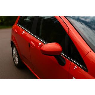 Ikkunakehyslistat (6 kpl, ruostumaton teräs) Nissan Micra K12 2003–2010 kuva 1