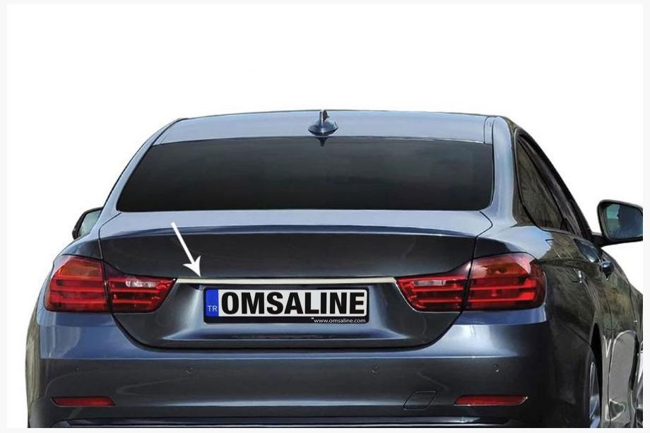 BMW 4-sarja F32/F33/F36 2012–2020 Rekisterikilven ylälista (ruostumaton teräs) Image