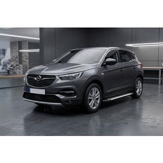 Line-sivuporrassarja (2 kpl, alumiini) Opel Grandland X 2017– kuva 1