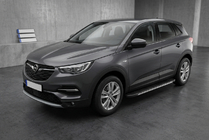 Opel Grandland X 2017– Sivuportaat Bosphore Grey (2 kpl, alumiini) kuva 1