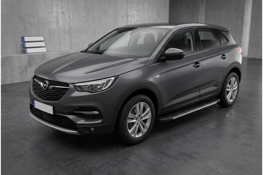 Opel Grandland X 2017– Sivuportaat Bosphore Grey (2 kpl, alumiini) Image