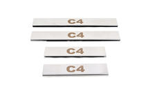 Citroen C-4 2004–2010 Carmos kynnyslistat (ruostumaton teräs) kuva 5