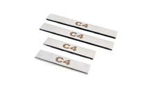 Citroen C-4 2004–2010 Carmos kynnyslistat (ruostumaton teräs) kuva 6