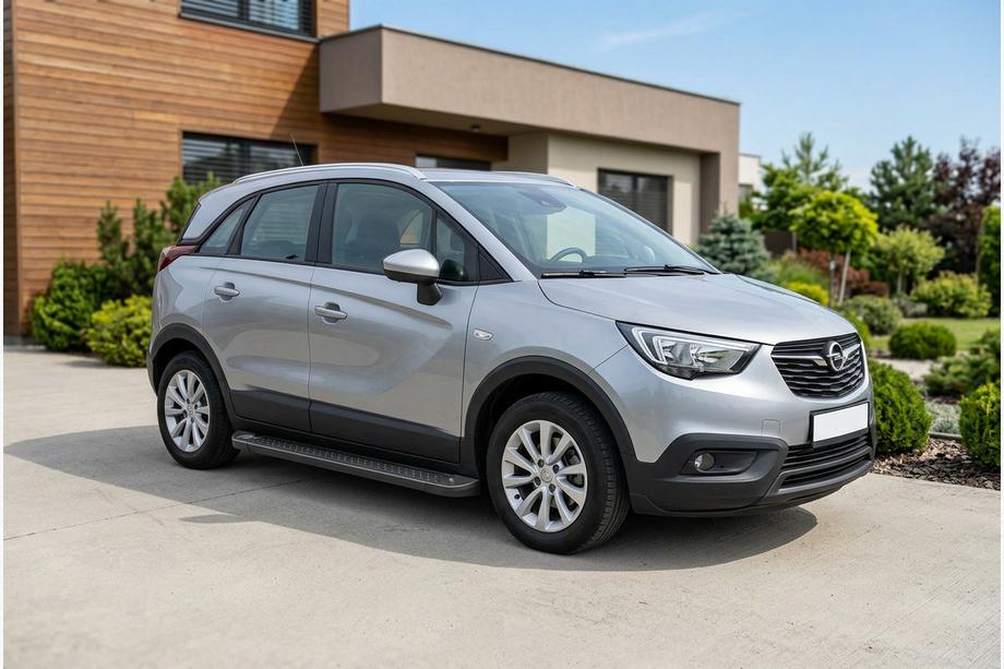 Opel Crossland X 2017–2024 Allmond Black sivuaskelmat (2 kpl, alumiini) Image