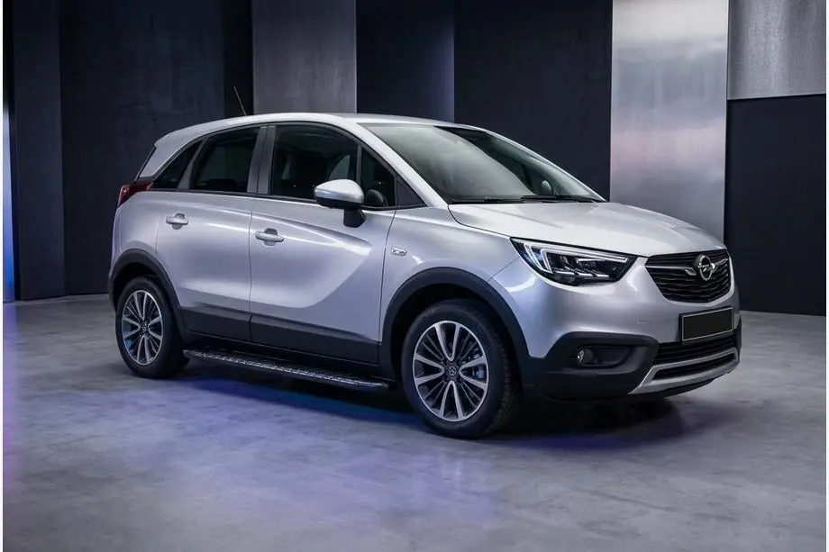 Opel Crossland X 2017–2024 Bosphorus Black sivuastinlaudat (2 kpl, alumiini) Image