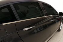 Citroen C-5 2008–2017 Ikkunoiden alareunalistat (6 kpl, ruostumaton teräs) Carmos - turkkilainen teräs kuva 1