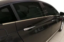 Citroen C-5 2008–2017 Ikkunoiden alareunalistat (6 kpl, ruostumaton teräs) kuva 1