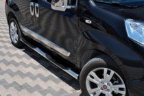 Peugeot Bipper 2008–2017 Sivusuojaputket (2 kpl, ruostumaton teräs) kuva 1