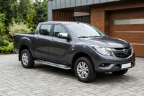 Mazda BT-50 2012– Sivuporrassarja Maydos v2 (2 kpl, alumiini ↗ ruostumaton teräs) kuva 1