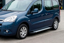 Peugeot Partner Tepee 2008–2018 Allmond Grey sivuportaat (2 kpl, alumiini) kuva 1