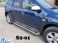 Dacia Duster 2018–2024 Premium-sivuporrasputket (2 kpl, ruostumaton teräs) kuva 3