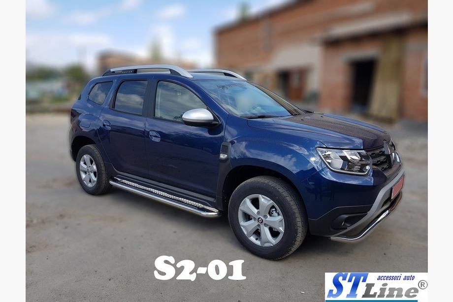 Renault Duster 2018–2024 Premium-sivuporrasputket (2 kpl, ruostumaton teräs) Image