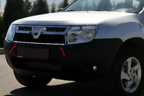 Renault Duster 2008–2017 Etumaskin listat (ruostumaton teräs) kuva 1