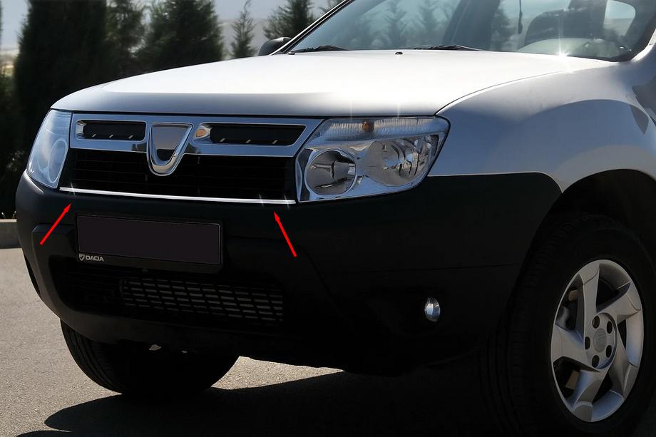 Renault Duster 2008–2017 Etumaskin listat (ruostumaton teräs) Image