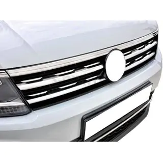 Kromilistat säleikön reunaan ja ajovaloihin 2016-2020 (3 kpl, ruostumaton teräs) Volkswagen Tiguan 2016–2023 kuva 3